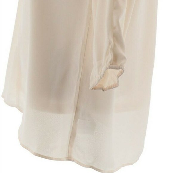 NWT DENNIS BASSO COLD SHOULDER BLOUSE TANK SET IVORY 18W - Picture 6 of 11